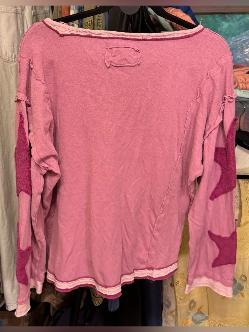 NWOT Free People We The Free You're A Star Tee - pink magenta - Small - Picture 6 of 8